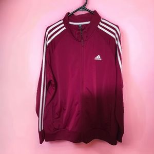 Adidas zip up jacket hot pink women size 2xl